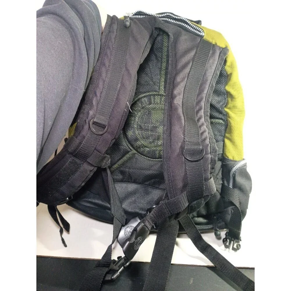 Vintage Black Green World Industries Skateboarding Backpack EUC